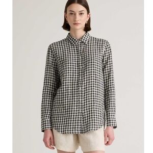 Quince 100% European Linen Long-Sleeve Shirt Size M